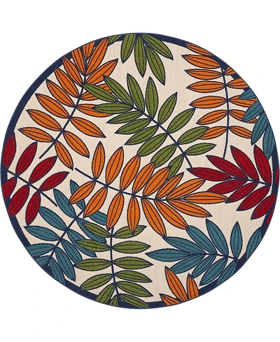 Nourison Home Aloha ALH18 Multi 7'10" Round Rug