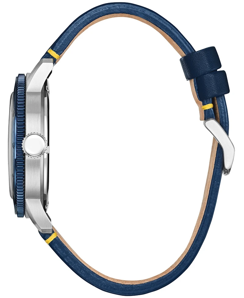 Disney by Citizen Donald Duck Blue Leather Strap Watch 44mm