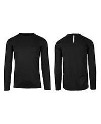 Galaxy By Harvic Men's Long Sleeve Moisture-Wicking Performance Tee