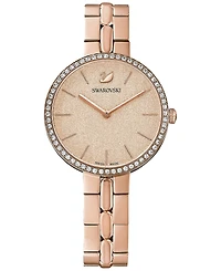 Swarovski Women's Swiss Cosmopolitian Rose Gold-Tone Stainless Steel Pvd Bracelet Watch 35mm