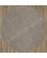 Karastan Dual Surface Thin Lock Gray 8' x 8' Round Rug Pad