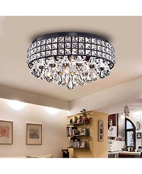 Home Accessories Cuddy 18" 4-Light Indoor Flush Mount Chandelier with Light Kit