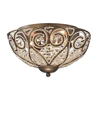 Home Accessories Claire 10" 3-Light Indoor Flush Mount Chandelier with Light Kit