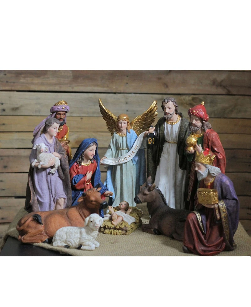 Northlight 11 Piece and Christmas Nativity Figurine Set