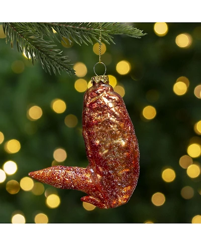 Northlight Buffalo Chicken Wing Glass Christmas Ornament