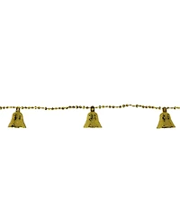 Northlight Unlit Northlight Unlit Shiny Gold Tone Bell Beaded Artificial Christmas Garland Set