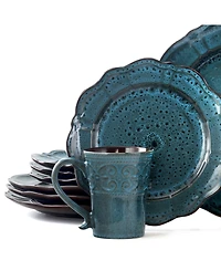 Elama Lavish 16 Pc. Dinnerware Set, Service for 4