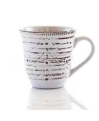Elama Rustic Birch 16 Pc. Dinnerware Set, Service for 4