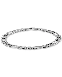Men's Figaro Link Chain Bracelet 18k Gold-Plated Sterling Silver or