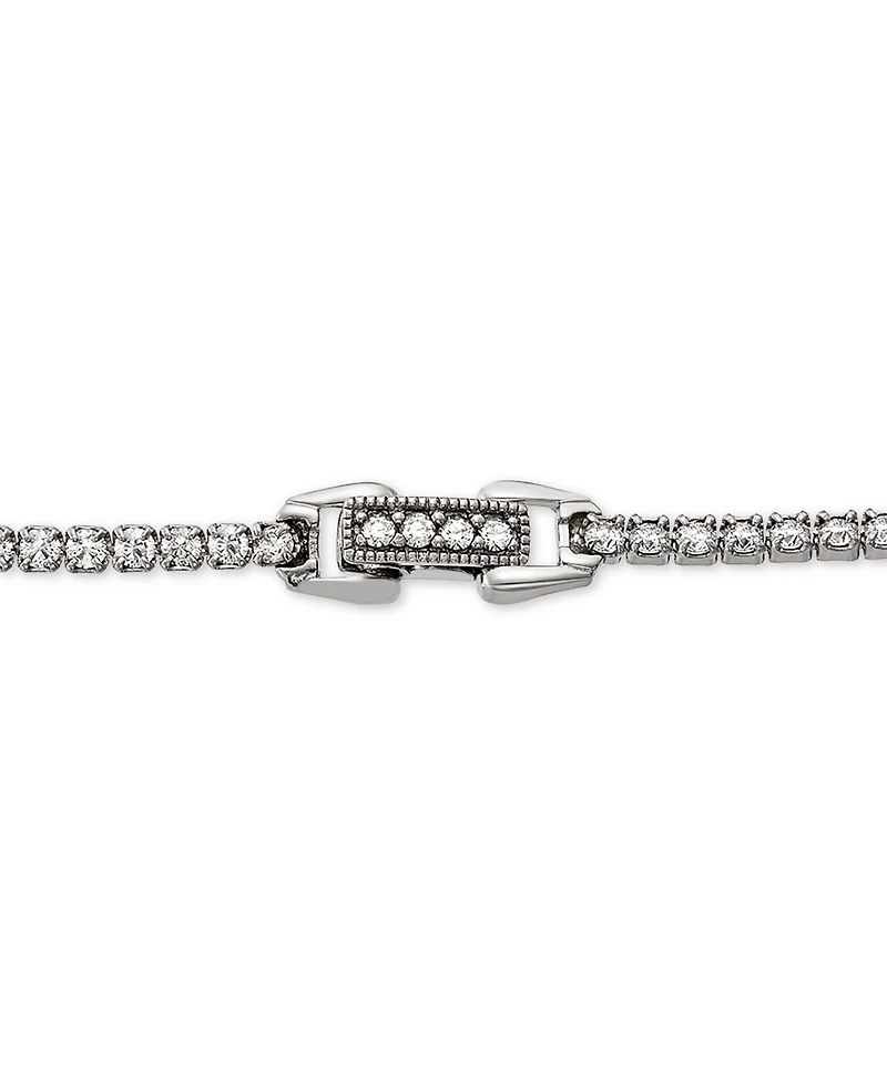 Arabella Cubic Zirconia Lariat Necklace in Sterling Silver