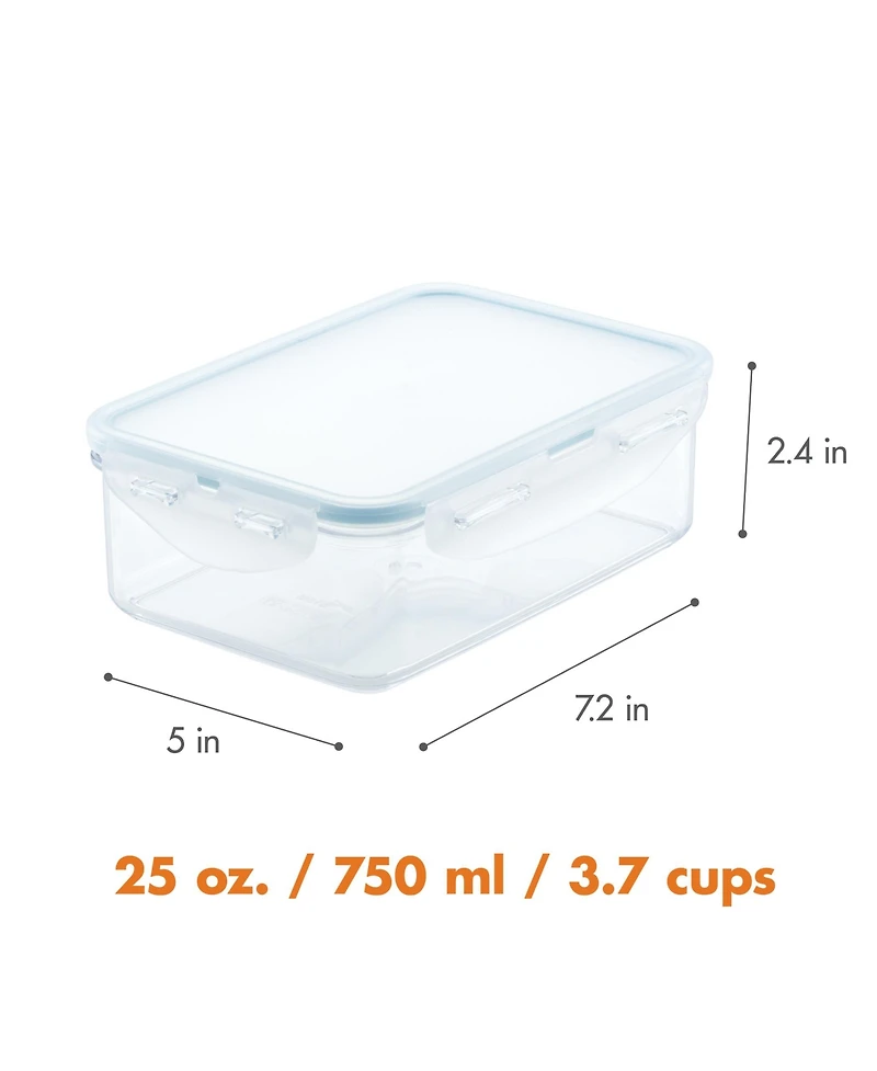 Lock n Lock Purely Better 8-Pc. Rectangular Food Storage Containers, 25-Oz.