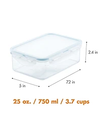 Lock n Lock Purely Better 8-Pc. Rectangular Food Storage Containers, 25-Oz.