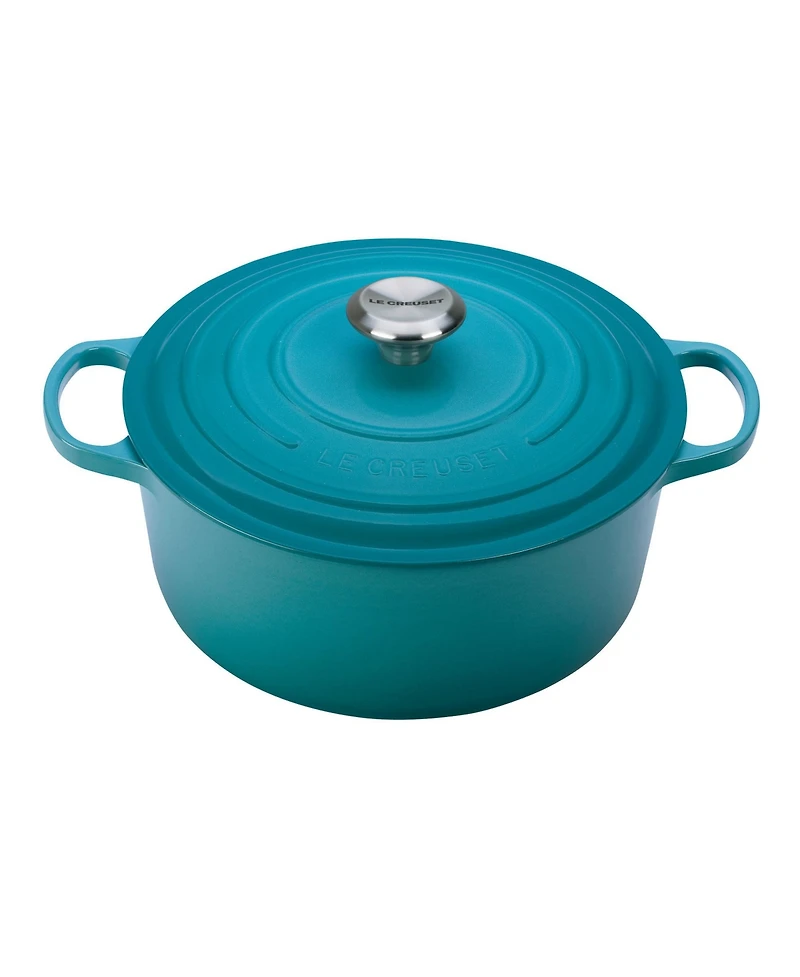 Le Creuset Caribbean 7.25-Qt. Signature Enameled Cast Iron Round Dutch Oven