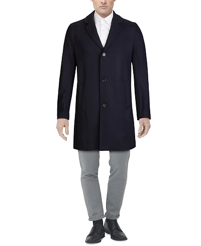 Cole Haan Men's Melton Classic-Fit Topcoat