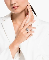 Swarovski Twist Wrap Rhodium Plated Ring