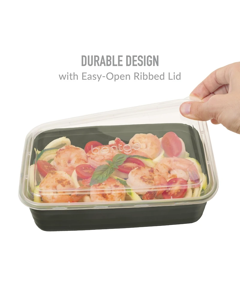Bentgo Food Prep 1-Compartment Food Storage Containers, Pack of 10