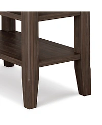 Simpli Home Acadian Solid Wood Narrow Side Table