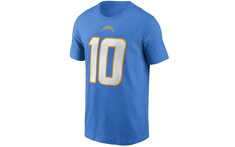 Nike Los Angeles Chargers Men's Pride Name and Number Wordmark 3.0 Player T-shirt Justin Herbert