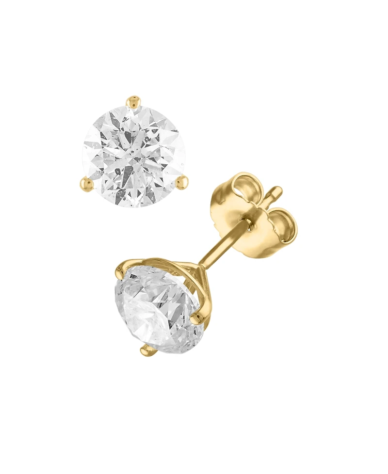 Diamond Stud Earrings (1/4 ct. t.w.) in 14k White or Yellow Gold