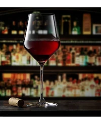 JoyJolt Layla Red Wine Glasses, Set of 4