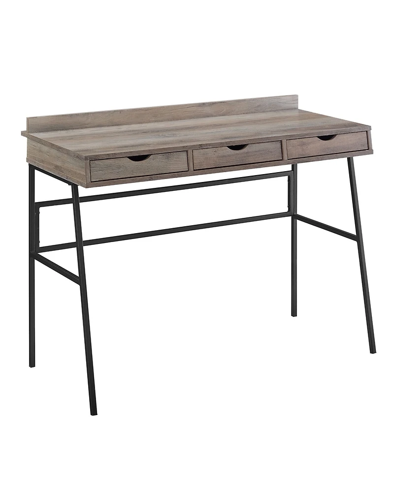 Walker Edison 42" 3 Drawer Angled Front Desk