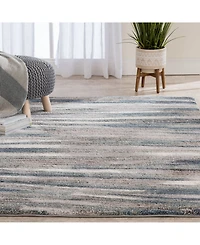 Closeout! Portland Textiles Urban Exposure Shamoli Blue 5' x 7'6" Area Rug