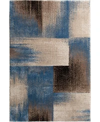 Closeout! Portland Textiles Urban Exposure Flame Blue 7'10" x 9'10" Area Rug