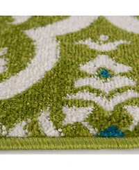 Closeout! Portland Textiles Tropicana Contoy 6'7" x 9'6" Outdoor Area Rug
