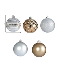 Nearly Natural Holiday Shatterproof, 40 Count Christmas Tree Ornament Box Set