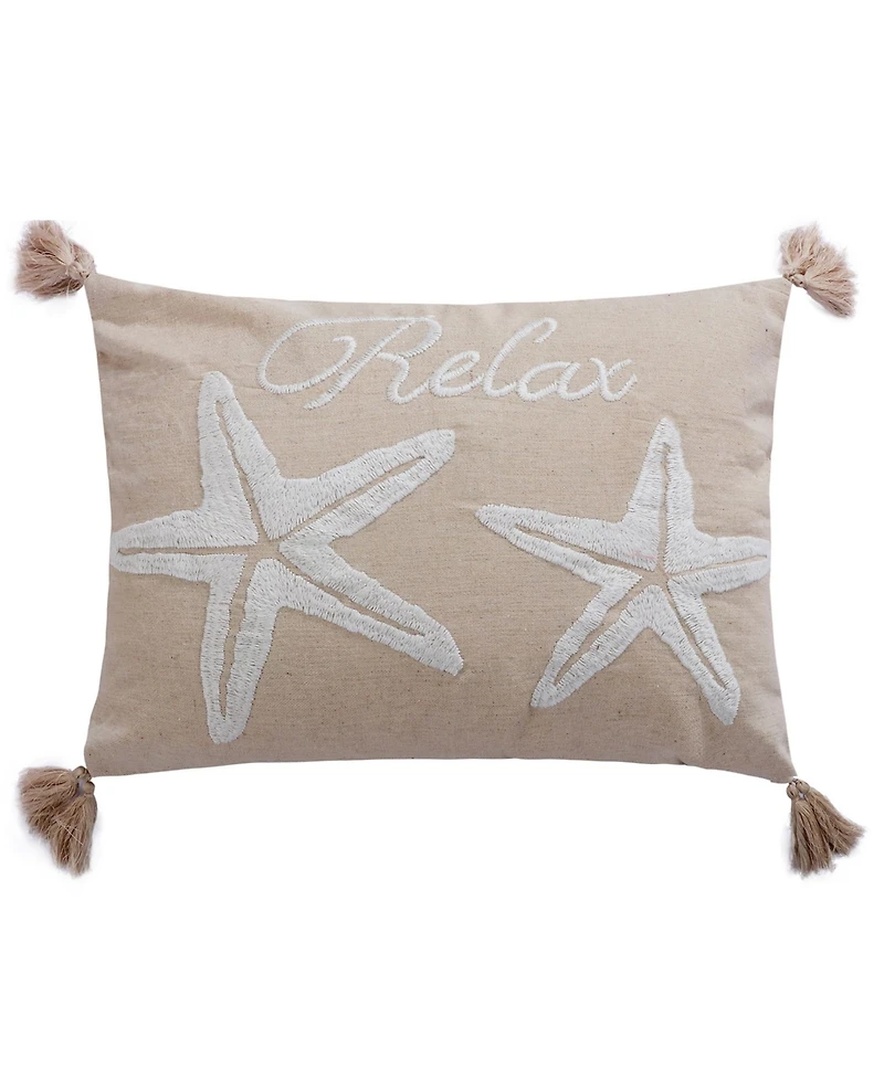 Levtex San Sebastian Relax TasselDecorative Pillow, 14" x 18"