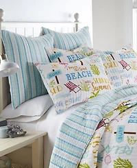Homthreads Beach Days Quilt Set