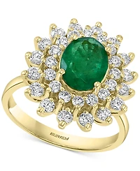 Effy Emerald (1-1/2 ct. t.w.) & Diamond (1 ct. t.w.) Ring in 14k Gold