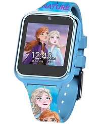 Accutime Kid's Frozen 2 Blue Silicone Strap Touchscreen Smart Watch 46x41mm
