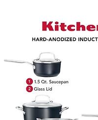 KitchenAid Hard-Anodized Aluminum Nonstick 11-Pc. Cookware Set