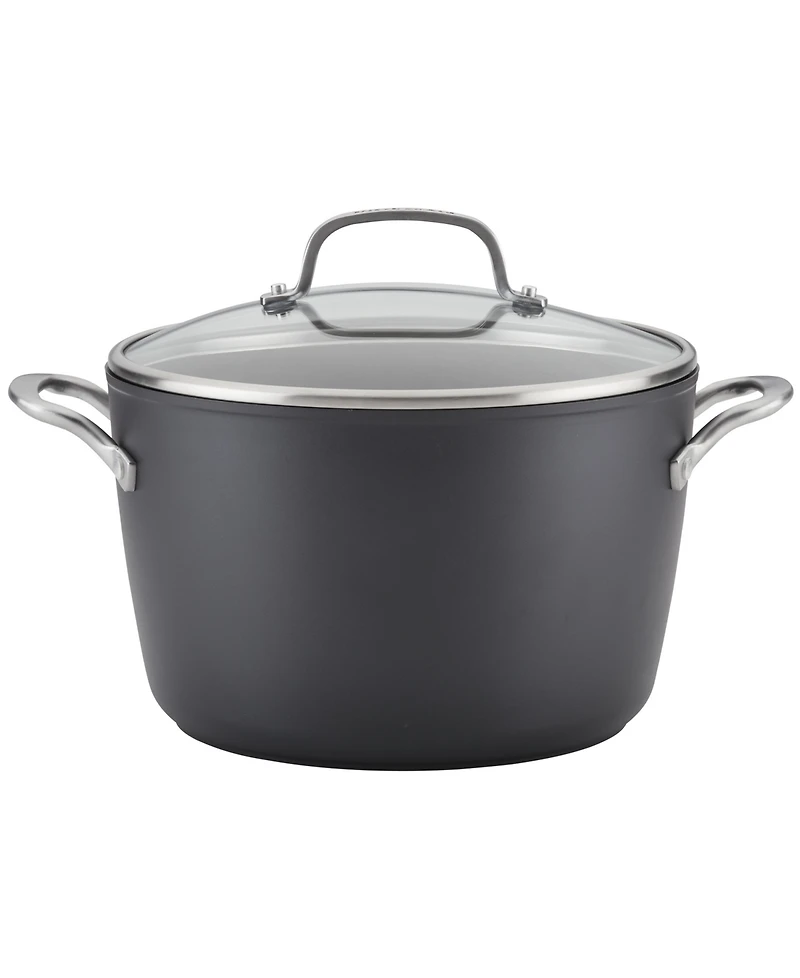 KitchenAid Hard-Anodized 8 Quart Induction Nonstick Stockpot with Lid