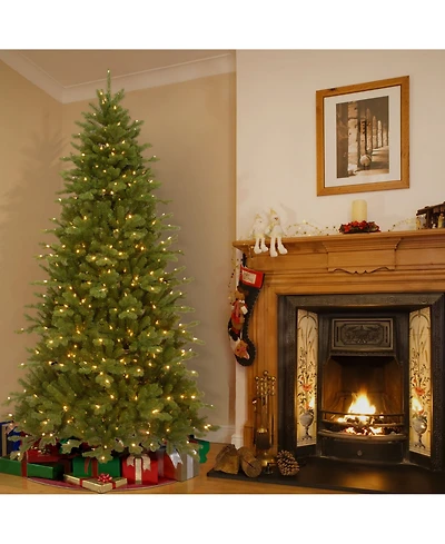 National Tree Company Northern Spruce Memory-Shape Tree with Music Match Dual Color Led Lights