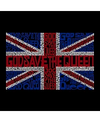 La Pop Art Men's God Save The Queen Word T-Shirt