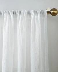 Silvia Crushed Texture Semi-Sheer Rod Pocket Curtain Panel