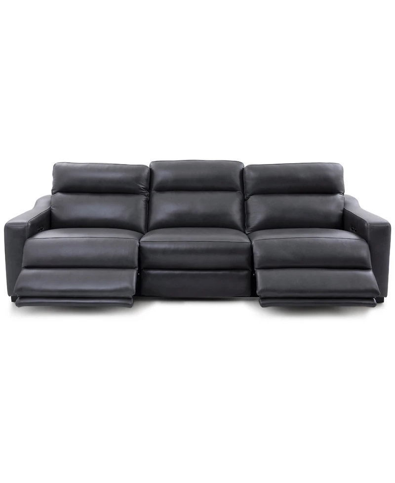 Gabrine -Pc. Leather Sofa with 2 Power Recliners