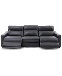 Gabrine -Pc. Leather Sofa with 2 Power Recliners