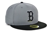 New Era Boston Red Sox Basic Gray Black 59FIFTY Cap