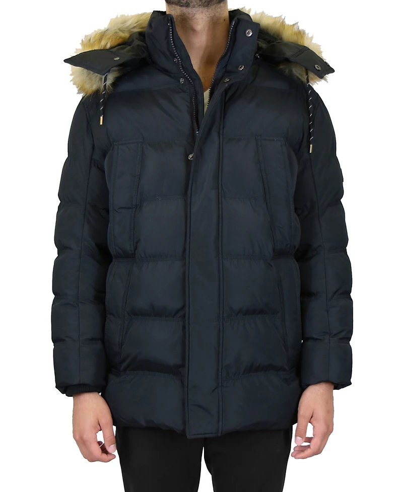 Galaxy By Harvic Men's Heavyweight Parka with Detachable Hood