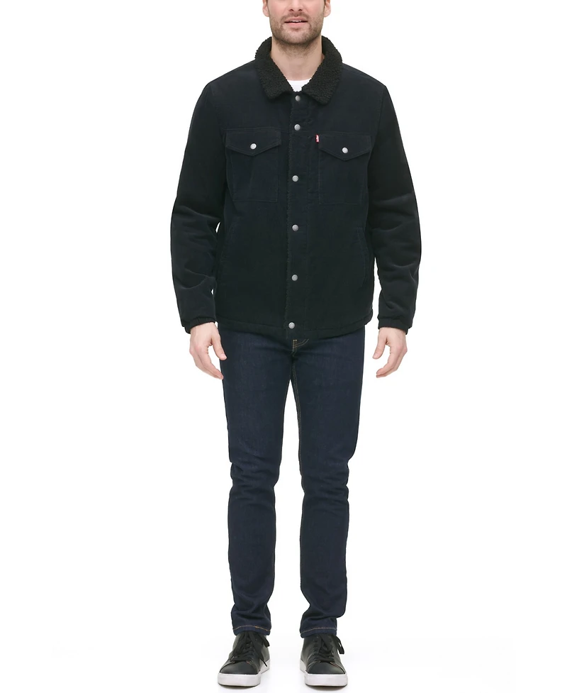 Levi's Men's Fleece-Lined Corduroy Trucker Jacket