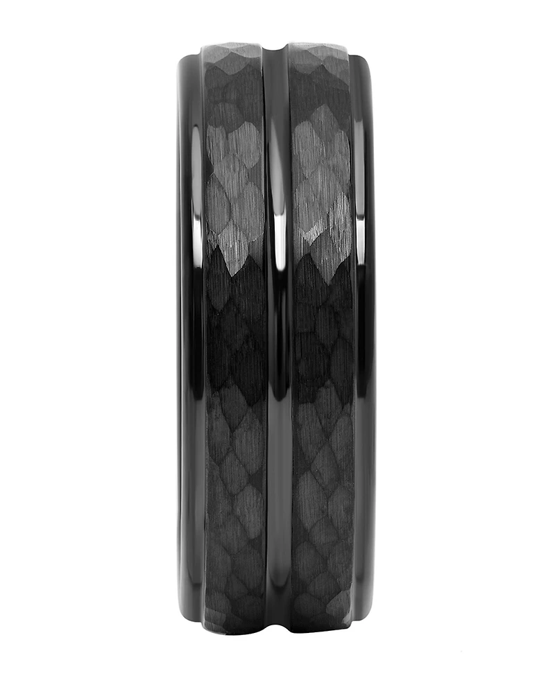 Macy's Men's Faceted Tantalum Wedding Band