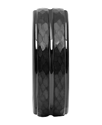 Macy's Men's Faceted Tantalum Wedding Band