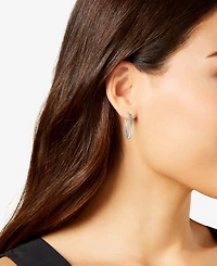 Lauren Ralph Lauren Small Polished Hoop Earrings in Sterling Silver, 1"
