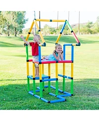 Funphix Create and Play Life Size Structures Deluxe Set, 296 Pieces