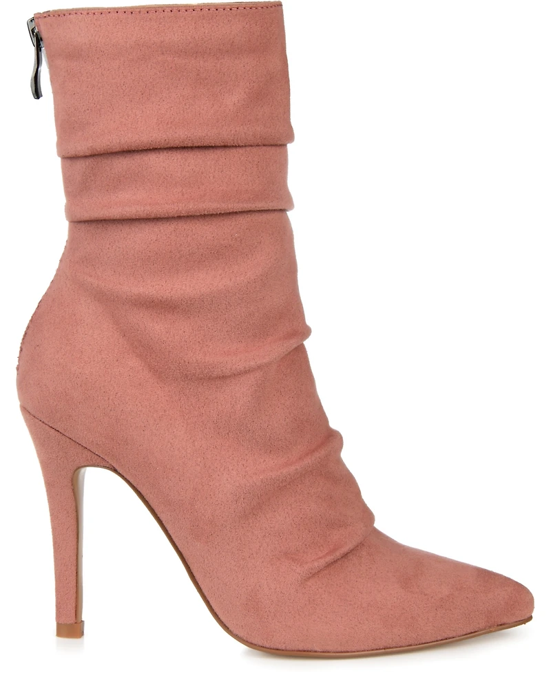 Journee Collection Women's Markie Rouched Stiletto Dress Booties