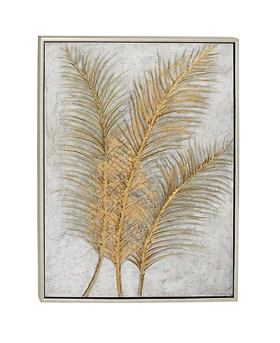 CosmoLiving by Cosmopolitan Gold Glam Canvas Wall Art, 48 x 36