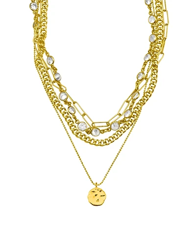 Adornia Necklace with Coin Charm